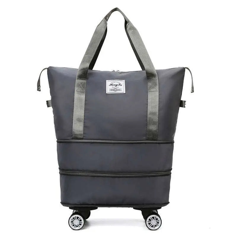 New Universal Wheel Travel Bag With Double - layer Dry And Wet Separation Fitness Yoga Shoulser Bags Sports Fitness Large Capacity Handbag Women - AMIR BAGS INDIA PRIVATE LIMITED