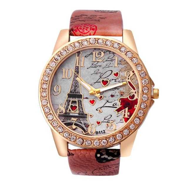 New Vintage Paris Eiffel Tower Women's Quartz Watch Women Girls Ladies Students Casual Wristwatch Relojes - AMIR BAGS INDIA PRIVATE LIMITED