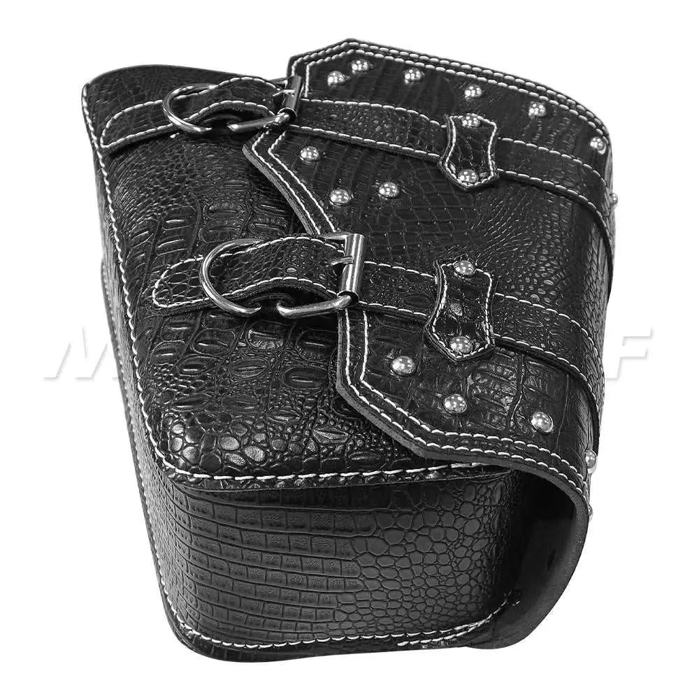 One Universal PU Leather Saddle Bag Motorcycle Luggage Motorcycle Saddlebags Saddlebags Pouch For Harley Waterproof - AMIR BAGS INDIA PRIVATE LIMITED