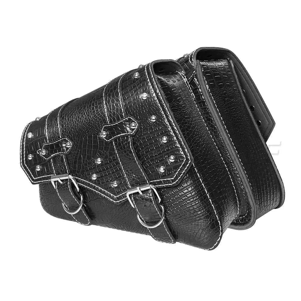 One Universal PU Leather Saddle Bag Motorcycle Luggage Motorcycle Saddlebags Saddlebags Pouch For Harley Waterproof - AMIR BAGS INDIA PRIVATE LIMITED