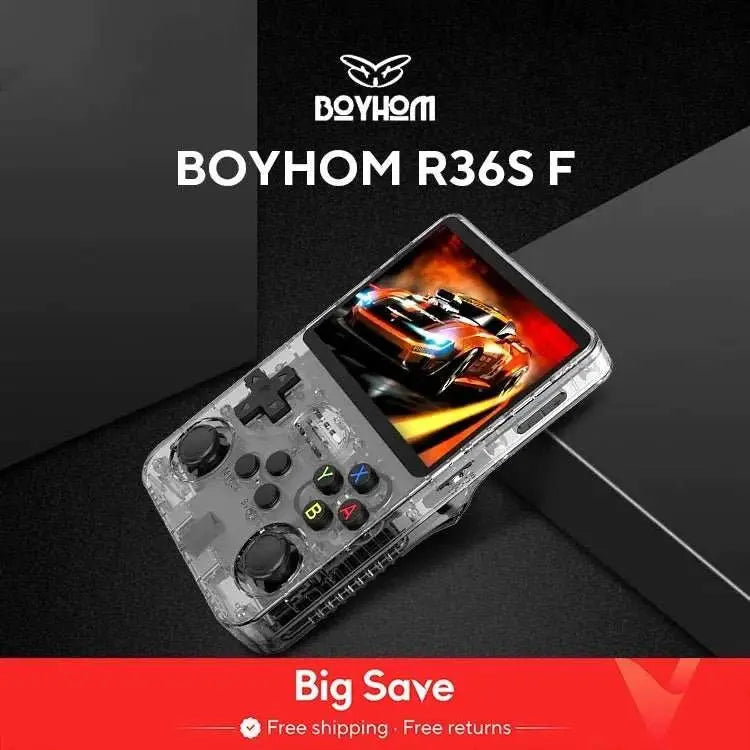 Open Source R36S Retro Handheld Video Game Console Linux System 3.5 Inch IPS Screen Portable Pocket Video Player R35S 64GB Games - AMIR BAGS INDIA PRIVATE LIMITED