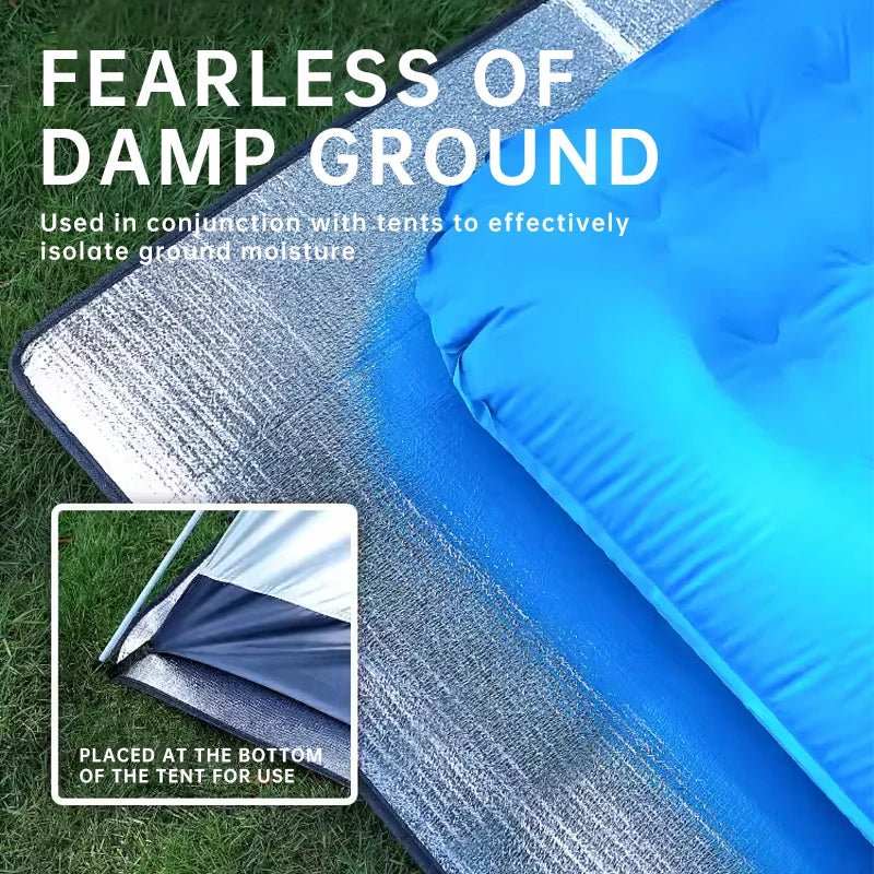 Outdoor Picnic Moisture - Proof Pad Double - Sided Thick Aluminum Film Waterproof Beach Mat Portable Tent Floor Mat Camping Mat - AMIR BAGS INDIA PRIVATE LIMITED