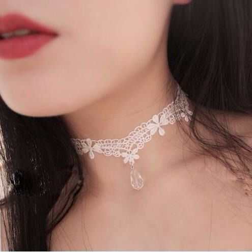 Personalized Multi - layer Crystal Lace Necklace Bone Chain - AMIR BAGS INDIA PRIVATE LIMITED