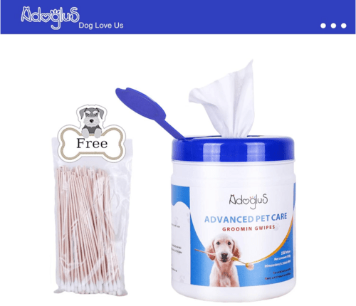 Pet Wipes with free cotton swabs - AMIR BAGS INDIA PRIVATE LIMITED