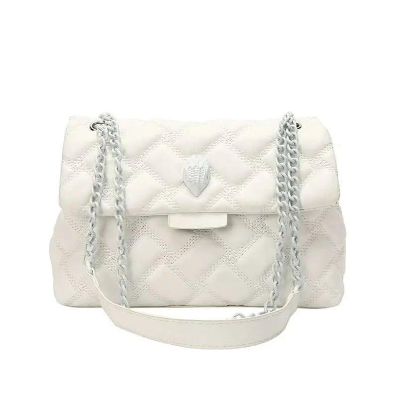 Plaid Embossed Chain Personality Shoulder Bag - AMIR BAGS INDIA PRIVATE LIMITED