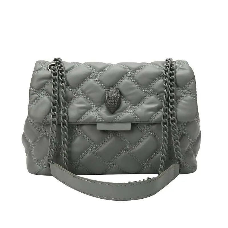 Plaid Embossed Chain Personality Shoulder Bag - AMIR BAGS INDIA PRIVATE LIMITED