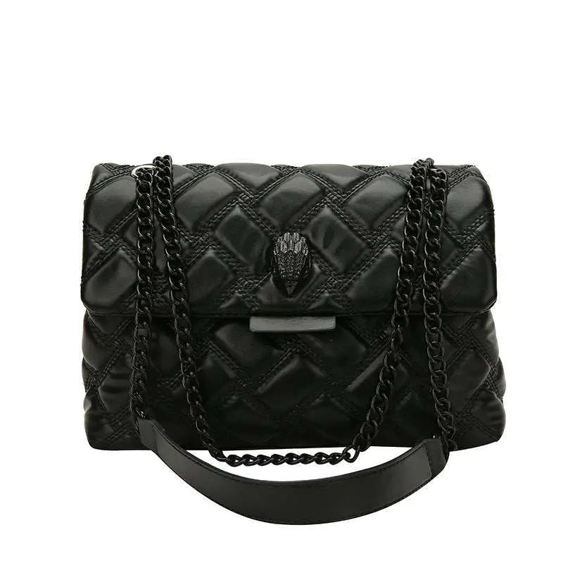 Plaid Embossed Chain Personality Shoulder Bag - AMIR BAGS INDIA PRIVATE LIMITED