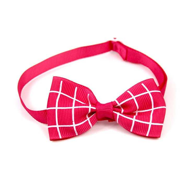 Plaid Pet Tie Cat Dog Scarf Accessories Pet Accessories - AMIR BAGS INDIA PRIVATE LIMITED