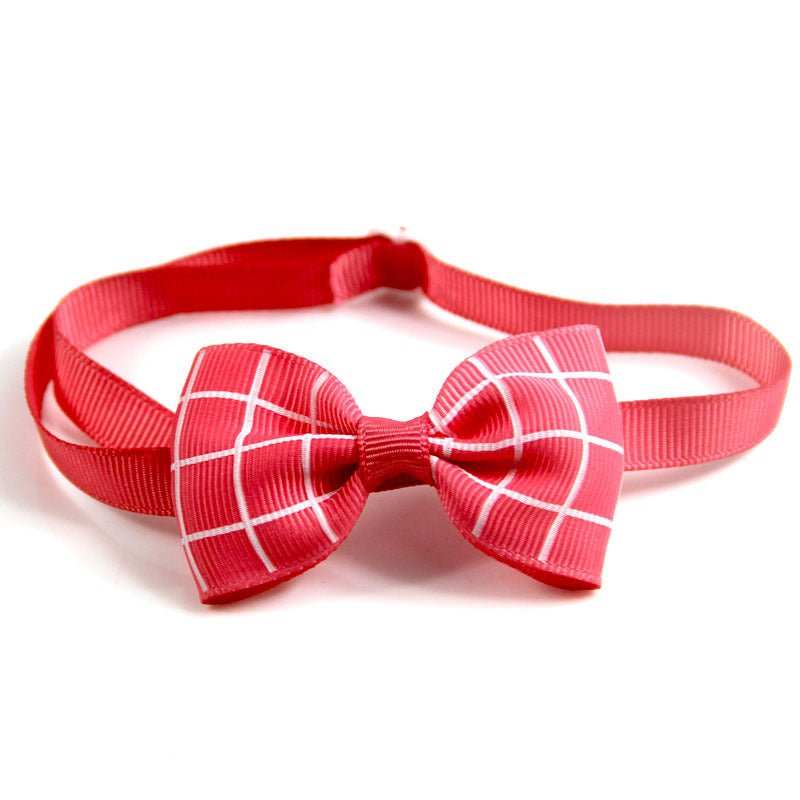 Plaid Pet Tie Cat Dog Scarf Accessories Pet Accessories - AMIR BAGS INDIA PRIVATE LIMITED
