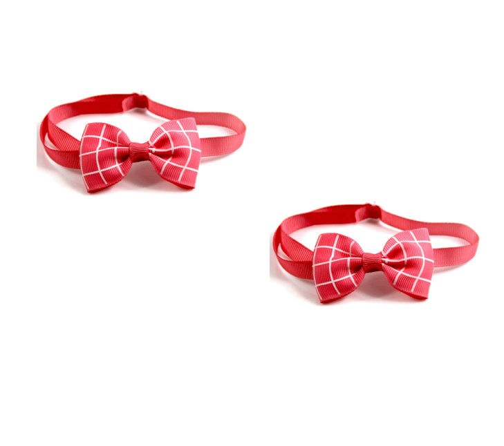 Plaid Pet Tie Cat Dog Scarf Accessories Pet Accessories - AMIR BAGS INDIA PRIVATE LIMITED