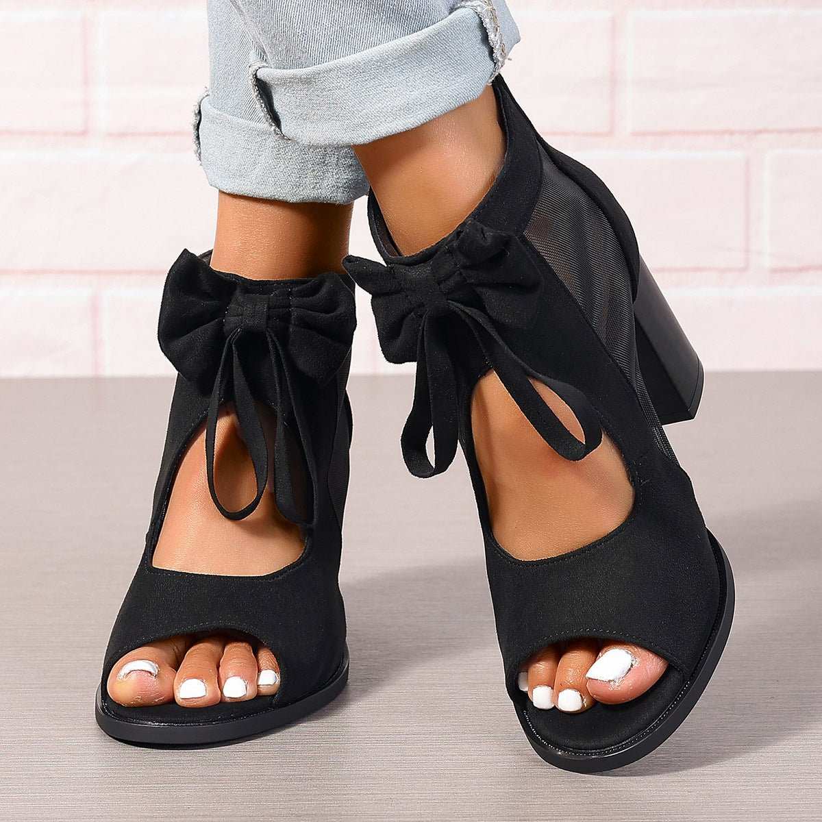 Platform Chunky High Heels Women's Sandals Bow Decoration Open Toe BloOverview:Unique design, stylish and beautiful.Good material, High quality.100% Brand New.A variety of colors, any choice.Comfortable to wear.Product information:LiniDropshipmanAMIR BAGS INDIA PRIVATE LIMITEDnull