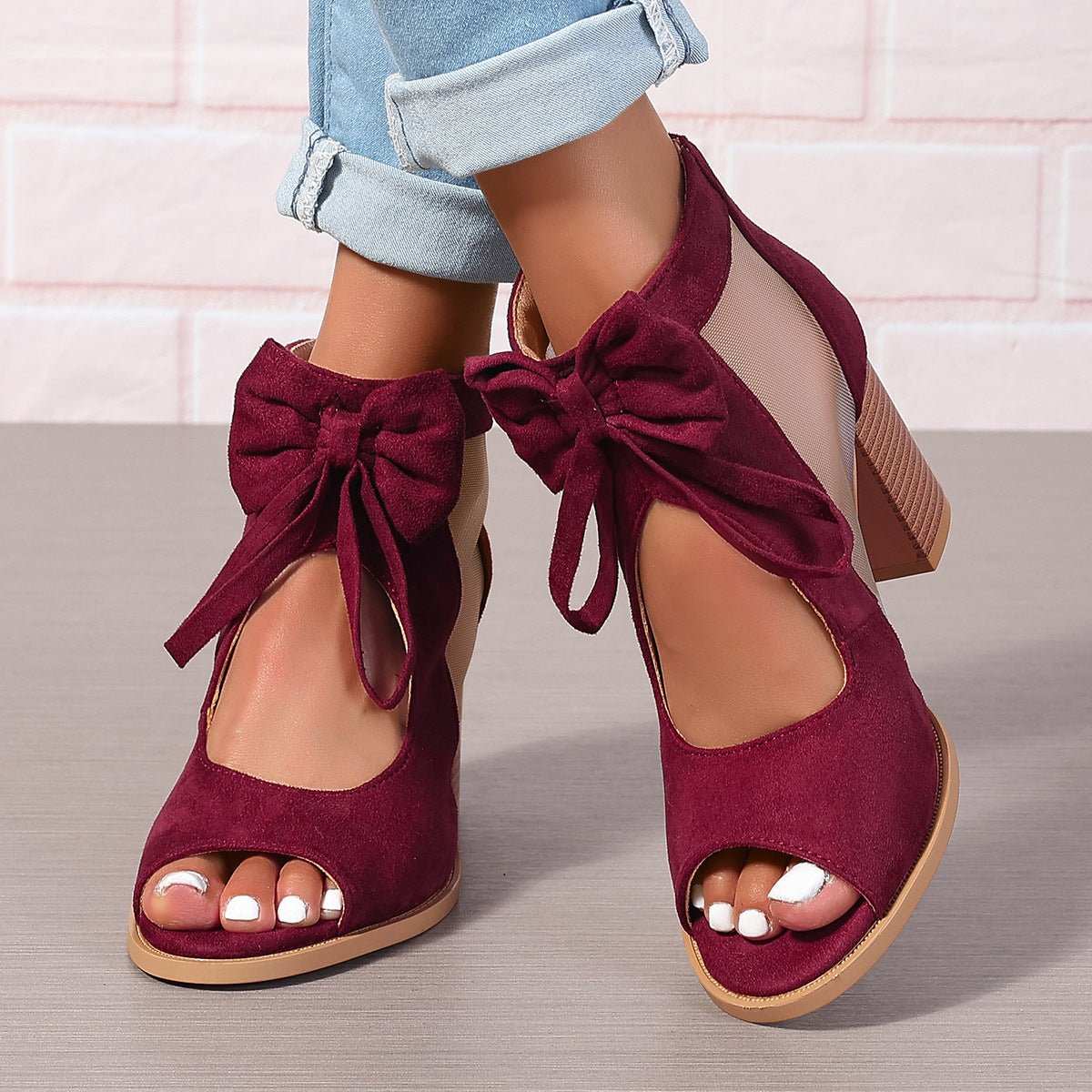 Platform Chunky High Heels Women's Sandals Bow Decoration Open Toe BloOverview:Unique design, stylish and beautiful.Good material, High quality.100% Brand New.A variety of colors, any choice.Comfortable to wear.Product information:LiniDropshipmanAMIR BAGS INDIA PRIVATE LIMITEDnull