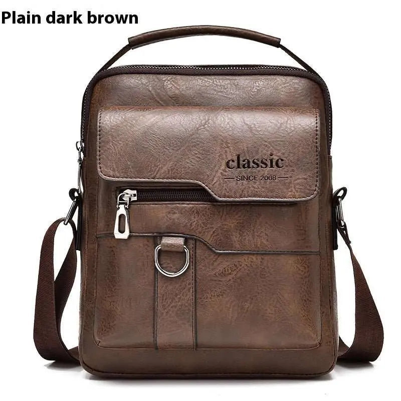 Popular Men's Messenger Bag One Shoulder Retro Business Backpack PU LeOverview:Unique design, stylish and beautiful.Good material, High quality.100% Brand New.A variety of colors, any choice.Product information:Lining texture: PolyesteDropshipmanAMIR BAGS INDIA PRIVATE LIMITEDnull