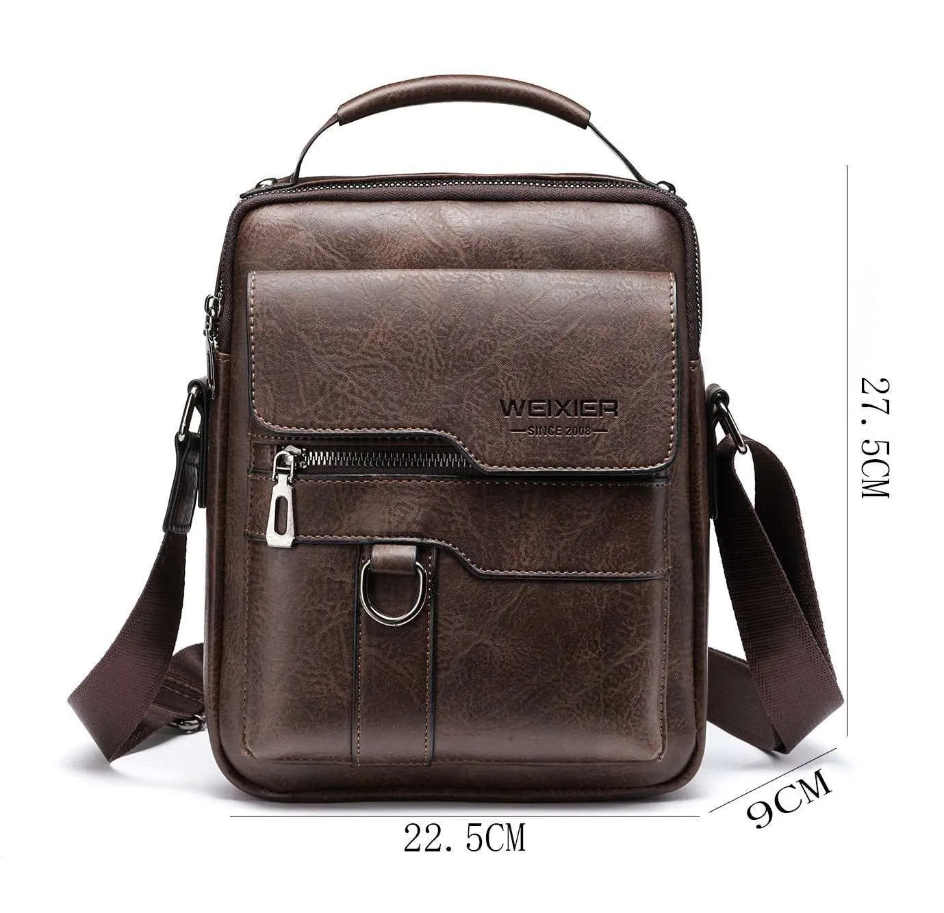 Popular Men's Messenger Bag One Shoulder Retro Business Backpack PU LeOverview:Unique design, stylish and beautiful.Good material, High quality.100% Brand New.A variety of colors, any choice.Product information:Lining texture: PolyesteDropshipmanAMIR BAGS INDIA PRIVATE LIMITEDnull