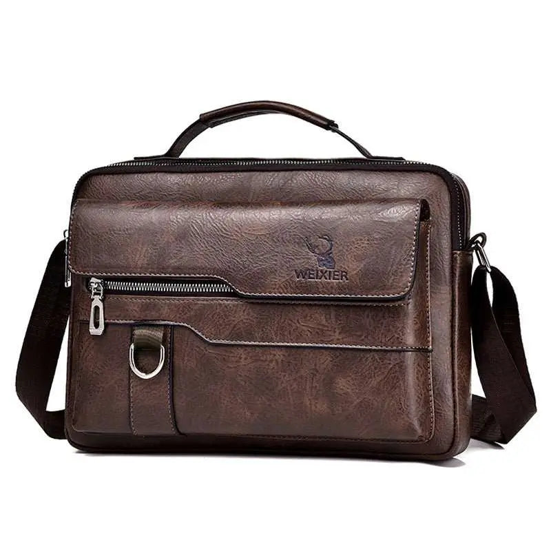 Popular Men's Messenger Bag One Shoulder Retro Business Backpack PU LeOverview:Unique design, stylish and beautiful.Good material, High quality.100% Brand New.A variety of colors, any choice.Product information:Lining texture: PolyesteDropshipmanAMIR BAGS INDIA PRIVATE LIMITEDnull