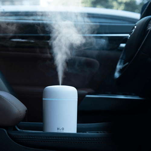 Portable Air Humidifier Aroma Essential Oil Diffuser for Car Home - AMIR BAGS INDIA PRIVATE LIMITED