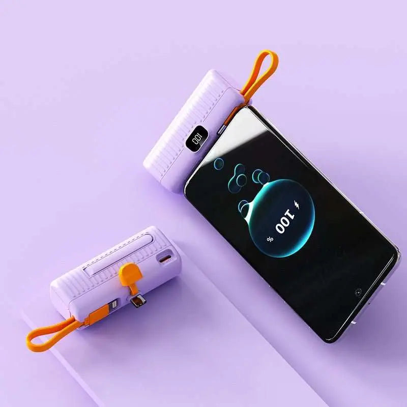 Power Bank Compact Portable Capsule Power Bank - AMIR BAGS INDIA PRIVATE LIMITED