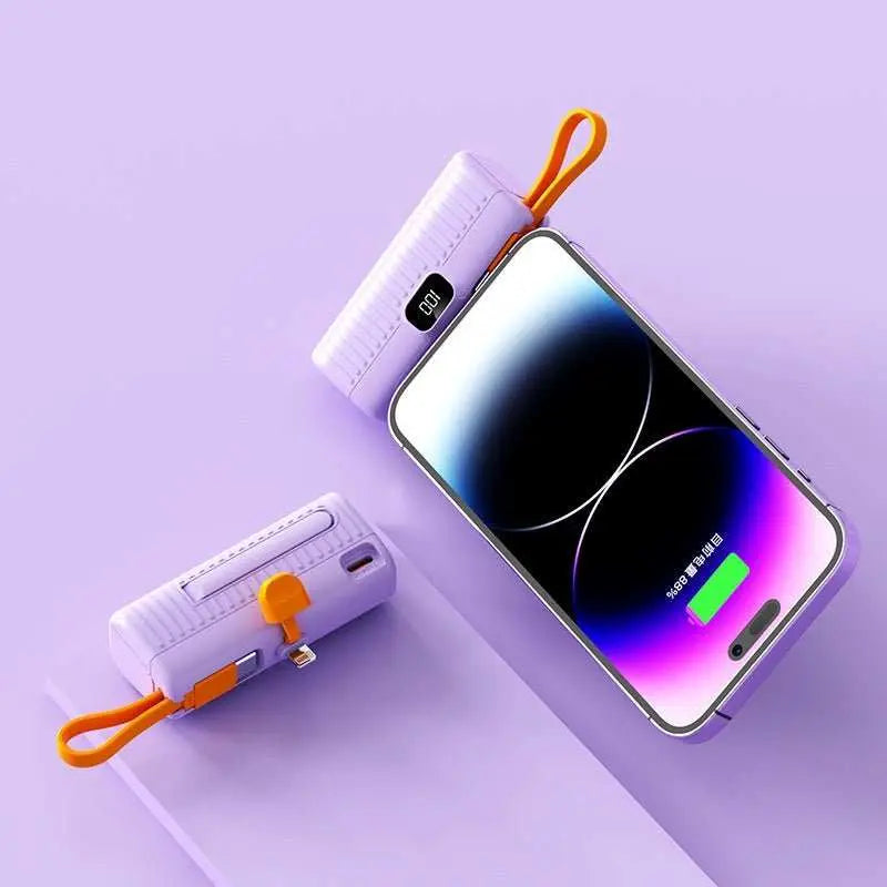 Power Bank Compact Portable Capsule Power Bank - AMIR BAGS INDIA PRIVATE LIMITED