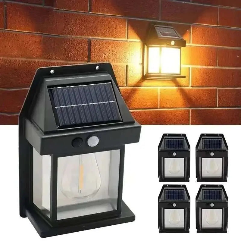 Powerful Outdoor Solar LED Street Light Waterproof Solar Lamp Garden Yard Pathway Wall Decoration External Lighting Fixture - AMIR BAGS INDIA PRIVATE LIMITED