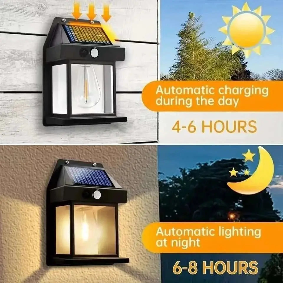 Powerful Outdoor Solar LED Street Light Waterproof Solar Lamp Garden Yard Pathway Wall Decoration External Lighting Fixture - AMIR BAGS INDIA PRIVATE LIMITED