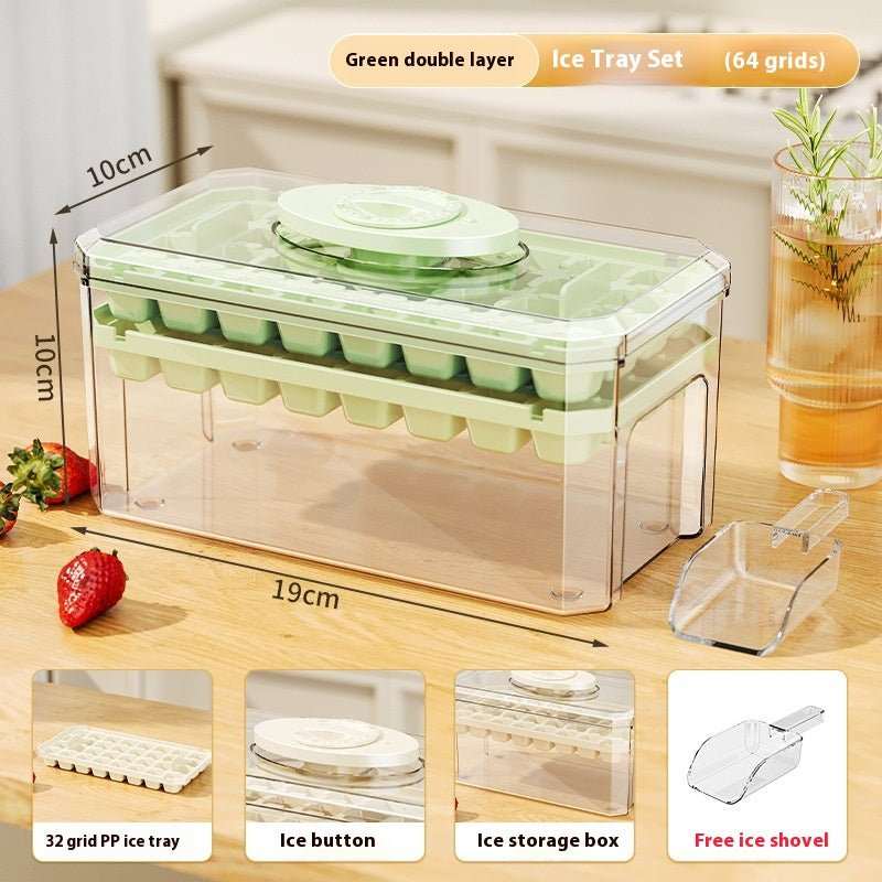PP Material Ice Mould Quick Demould Ice Cube Tray Creative Party Bar Kitchen Freezer Cooling Drink Ice Box Silicone Molds Kitchen Gadgets - AMIR BAGS INDIA PRIVATE LIMITED