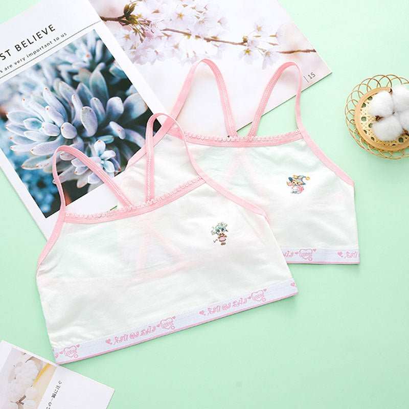 Primary School Students Development Period Girls Bra Sports Children's Underwear Vest - AMIR BAGS INDIA PRIVATE LIMITED