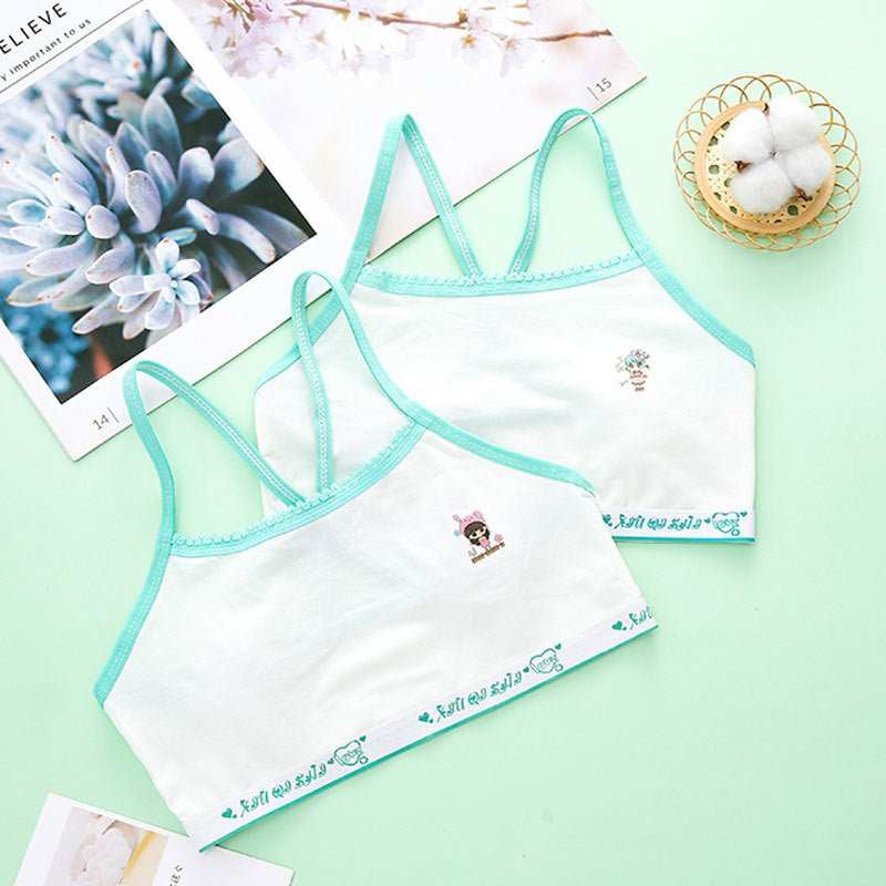 Primary School Students Development Period Girls Bra Sports Children's Underwear Vest - AMIR BAGS INDIA PRIVATE LIMITED