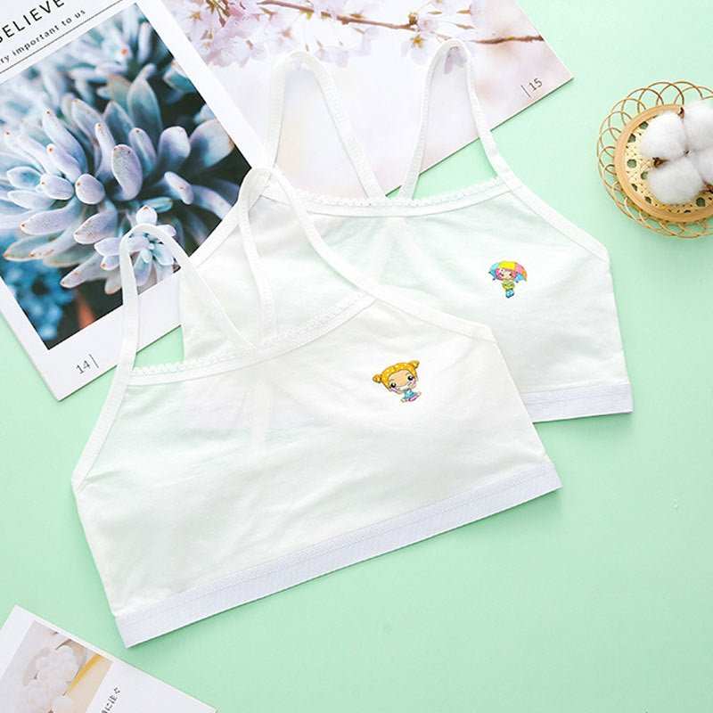Primary School Students Development Period Girls Bra Sports Children's Underwear Vest - AMIR BAGS INDIA PRIVATE LIMITED