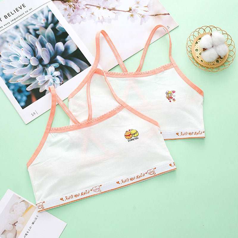 Primary School Students Development Period Girls Bra Sports Children's Underwear Vest - AMIR BAGS INDIA PRIVATE LIMITED