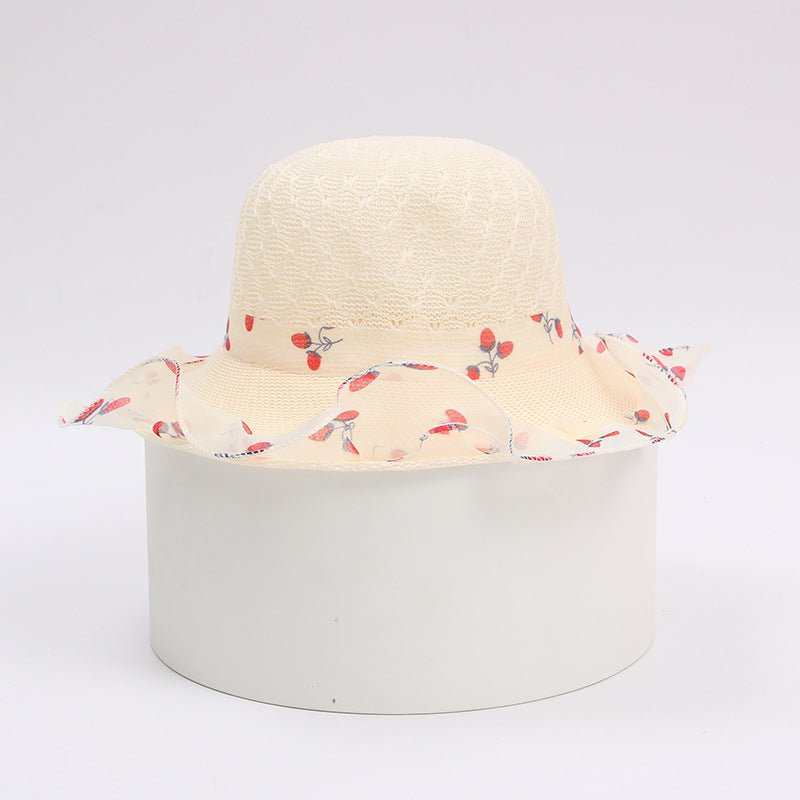 Princess straw hat kids sun hat - AMIR BAGS INDIA PRIVATE LIMITED