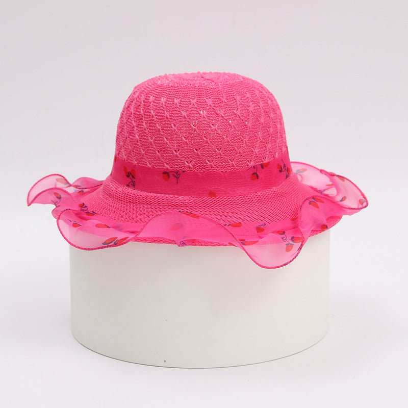 Princess straw hat kids sun hat - AMIR BAGS INDIA PRIVATE LIMITED