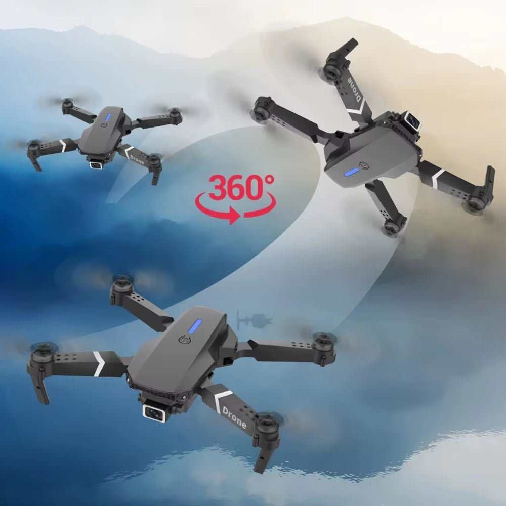 Professional Drone E88 4K Wide - Angle HD 1080P Camera Wifi FPV Height Hold Foldable RC Drone Quadrotor Helicopter Children'S Toys - AMIR BAGS INDIA PRIVATE LIMITED