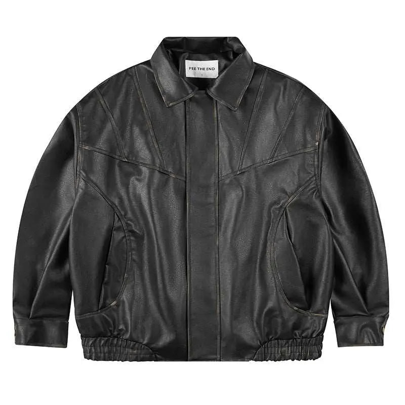 Retro Leather Clothing For Men And Women LooseProduct information:Color: Black, Brown Size: M,L,XL,XXL Version: Loose Sleeve type: regular sleeve Main fabric composition: Polyester Fiber (polyester) Sleeve lengtDropshipmanAMIR BAGS INDIA PRIVATE LIMITEDnull