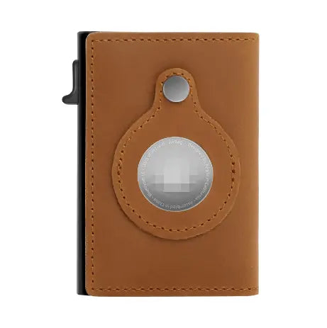 Rfid Card Holder Men Wallets Money Bag Male Black Short Purse Small Leather Slim Wallets Mini Wallets For Airtag Air Tag - AMIR BAGS INDIA PRIVATE LIMITED