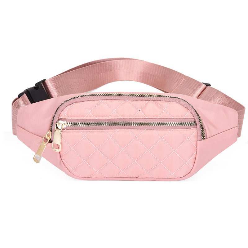Rhombus Fanny Packs For Women Crossbody Waist Bags For Sports Hiking Cycling Running - AMIR BAGS INDIA PRIVATE LIMITED