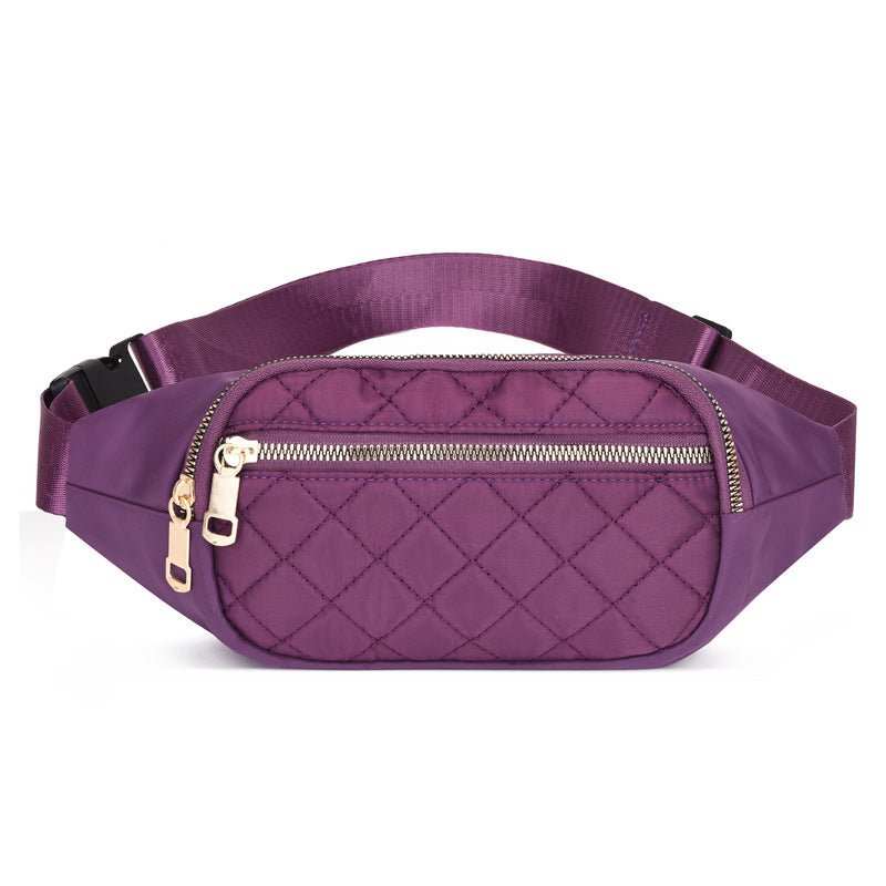 Rhombus Fanny Packs For Women Crossbody Waist Bags For Sports Hiking Cycling Running - AMIR BAGS INDIA PRIVATE LIMITED