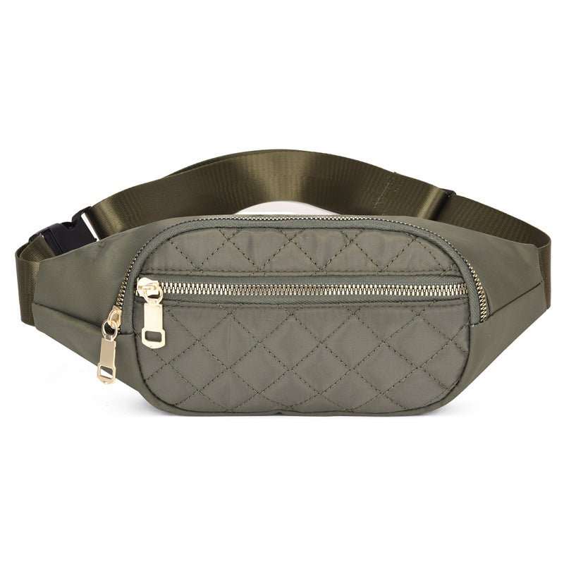 Rhombus Fanny Packs For Women Crossbody Waist Bags For Sports Hiking Cycling Running - AMIR BAGS INDIA PRIVATE LIMITED