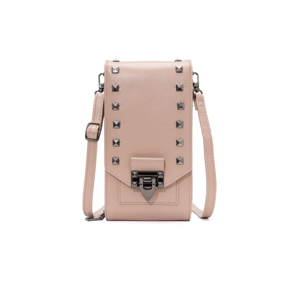 Rivet Design Shoulder Bags Mobile Phone Handbag Solid Color Crossbody Bags Women - AMIR BAGS INDIA PRIVATE LIMITED