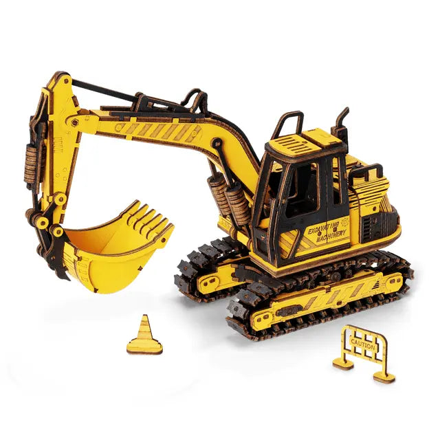 Robotime ROKR Engineering Vehicle Model Series Creative Toys Gifts For Kids Adults Moveable Assembly 3D Wooden Puzzle - AMIR BAGS INDIA PRIVATE LIMITED