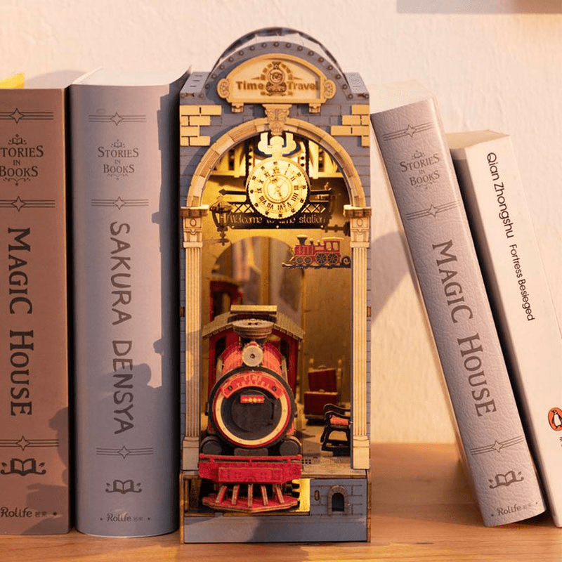 Robotime Rolife DIY Book Nook Wooden Miniature Doll House Light For Bookshelf Insert Furniture - AMIR BAGS INDIA PRIVATE LIMITED