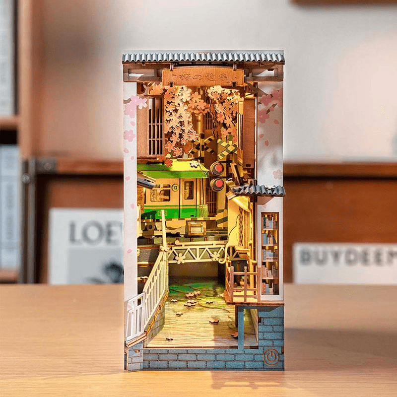 Robotime Rolife DIY Book Nook Wooden Miniature Doll House Light For Bookshelf Insert Furniture - AMIR BAGS INDIA PRIVATE LIMITED