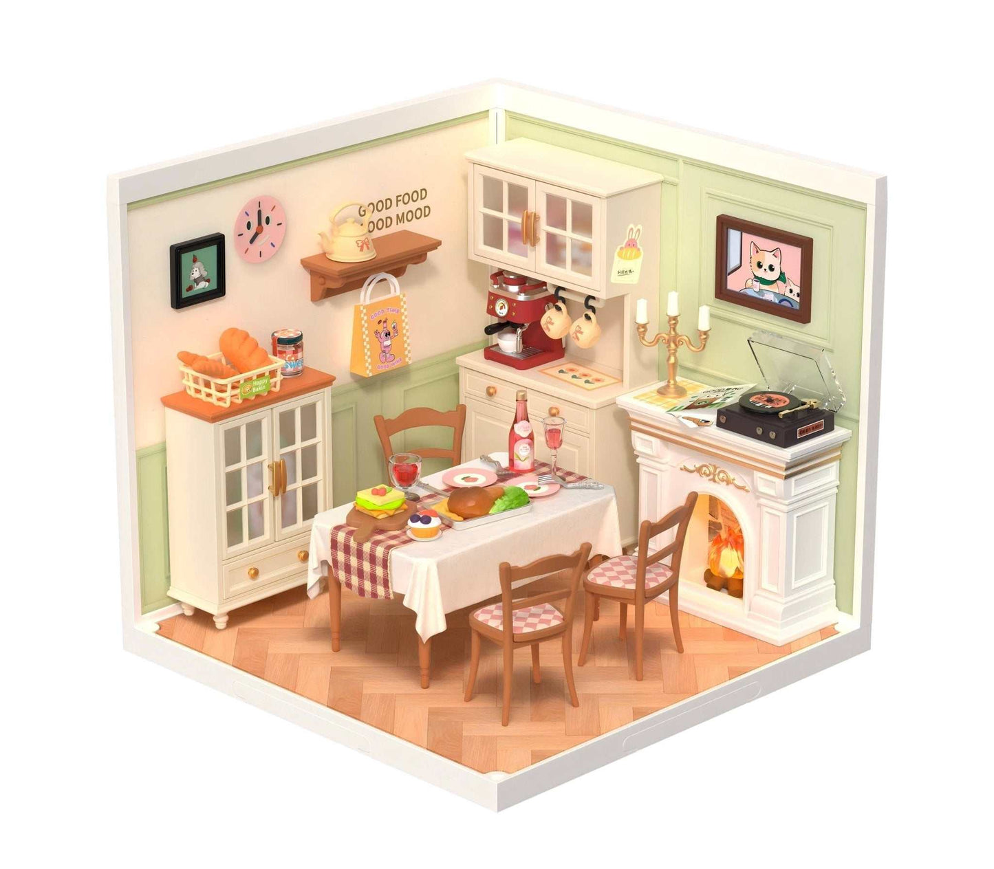 Robotime Rolife Super Creator Daily Plastic DIY Miniature House Cafe Energy Supply Store Building Block Sets English Version - AMIR BAGS INDIA PRIVATE LIMITED