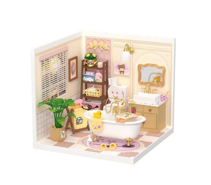 Robotime Rolife Super Creator Daily Plastic DIY Miniature House Cafe Energy Supply Store Building Block Sets English Version - AMIR BAGS INDIA PRIVATE LIMITED