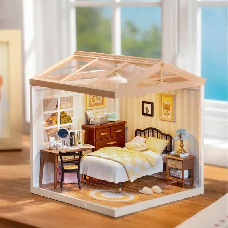 Robotime Rolife Super Creator Daily Plastic DIY Miniature House Cafe Energy Supply Store Building Block Sets English Version - AMIR BAGS INDIA PRIVATE LIMITED