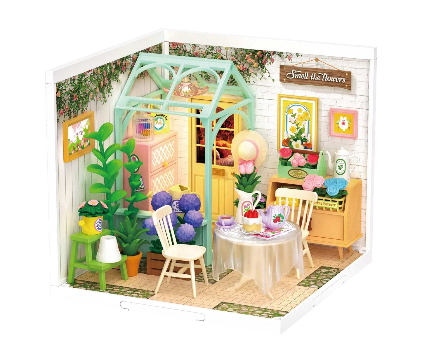 Robotime Rolife Super Creator Daily Plastic DIY Miniature House Cafe Energy Supply Store Building Block Sets English Version - AMIR BAGS INDIA PRIVATE LIMITED