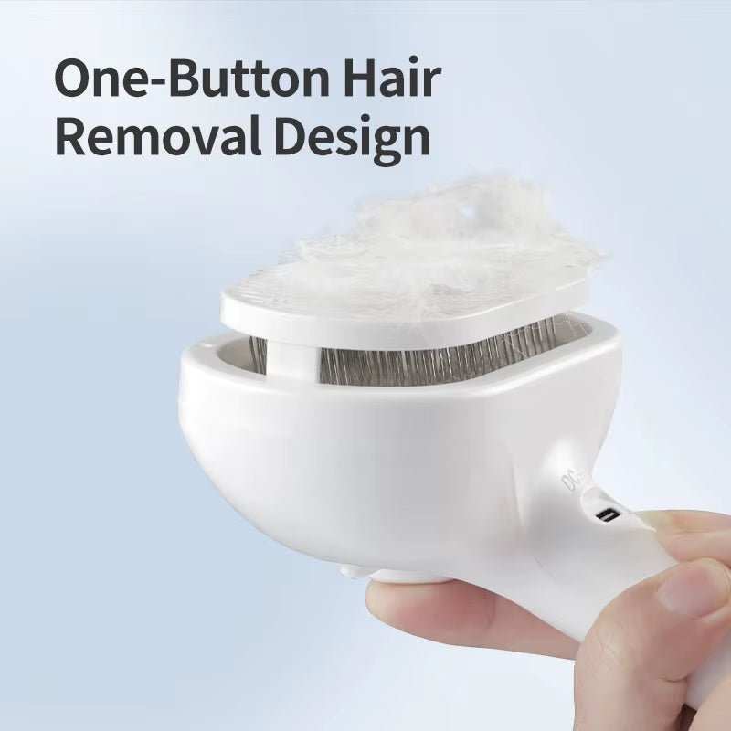 ROJECO Pet Automatic Spray Hair Comb Cat Hair Straightening Brush for Pets Dog Rechargeable Hair Removal Comb Cat Grooming Brush - AMIR BAGS INDIA PRIVATE LIMITED