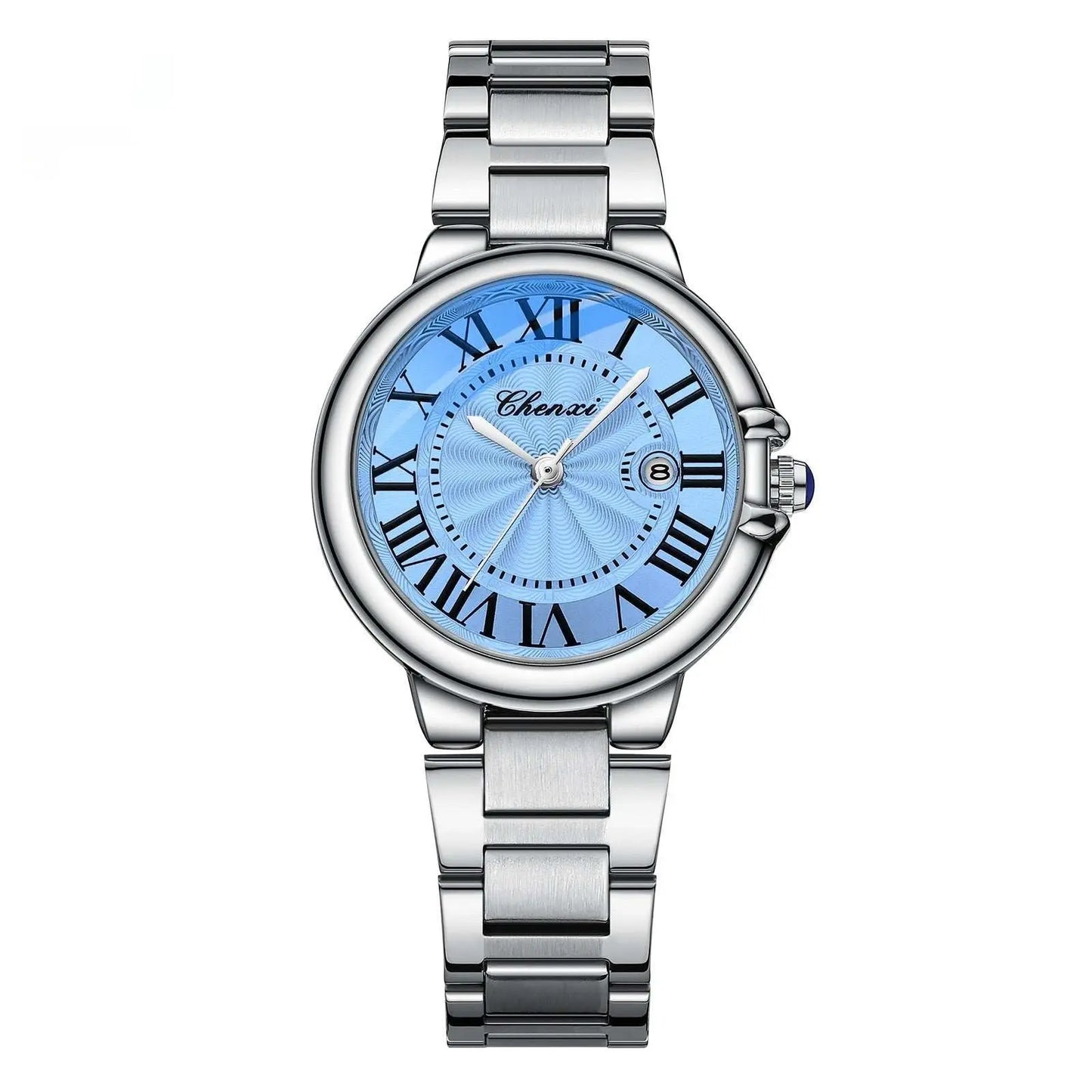 Roman Couple Watches Calendar Steel Belt Waterproof Luminous Classic - AMIR BAGS INDIA PRIVATE LIMITED