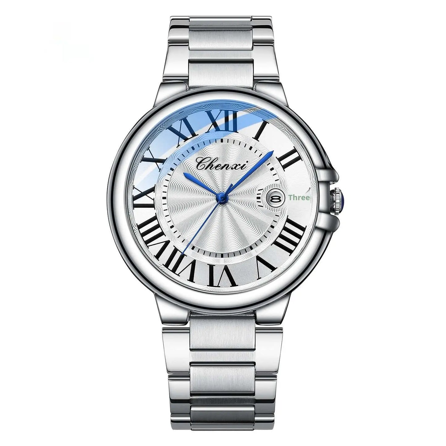Roman Couple Watches Calendar Steel Belt Waterproof Luminous Classic - AMIR BAGS INDIA PRIVATE LIMITED