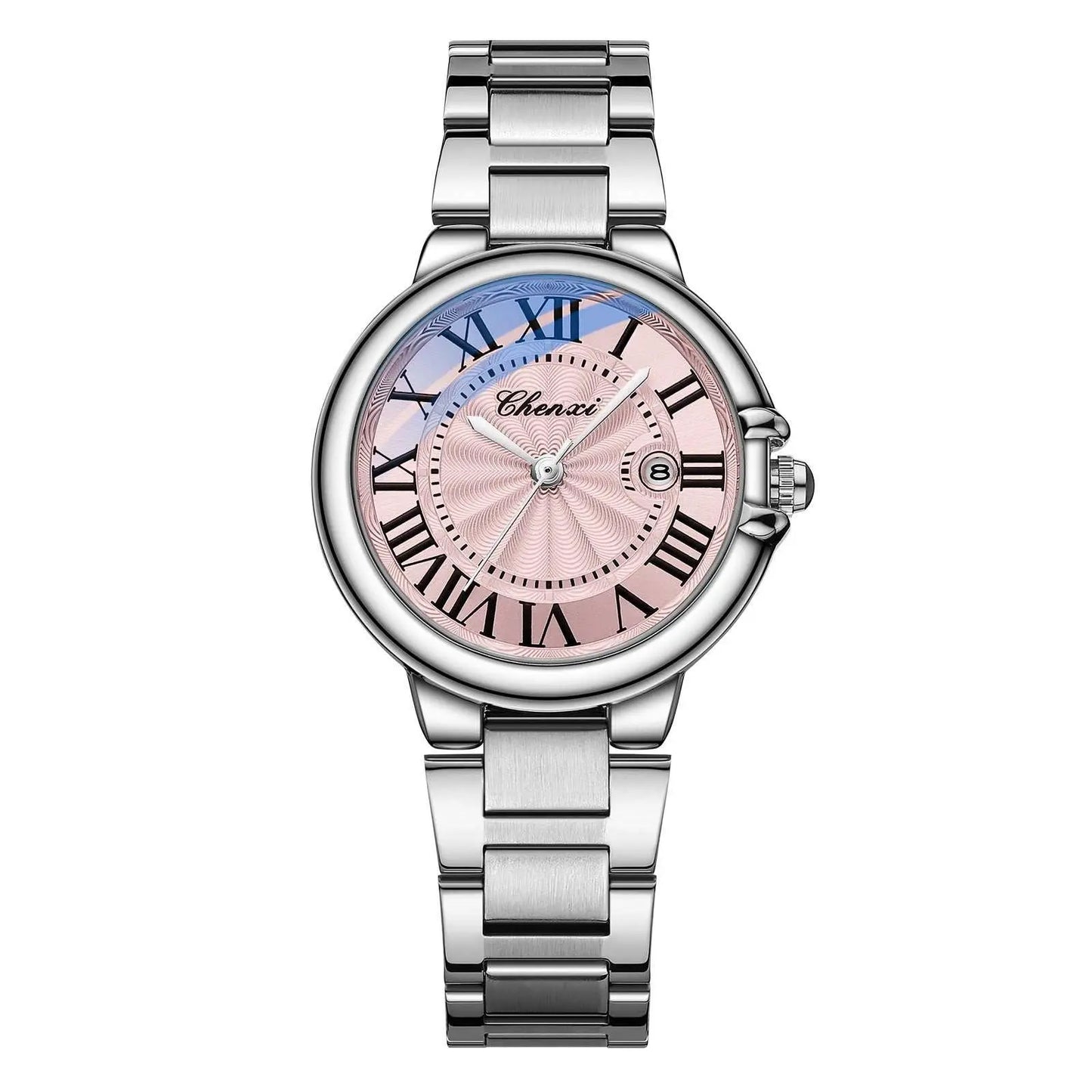 Roman Couple Watches Calendar Steel Belt Waterproof Luminous Classic - AMIR BAGS INDIA PRIVATE LIMITED