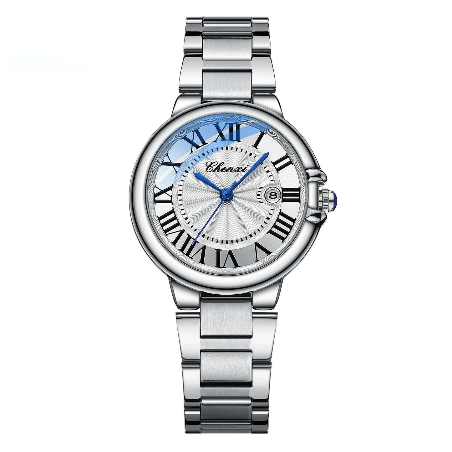 Roman Couple Watches Calendar Steel Belt Waterproof Luminous Classic - AMIR BAGS INDIA PRIVATE LIMITED